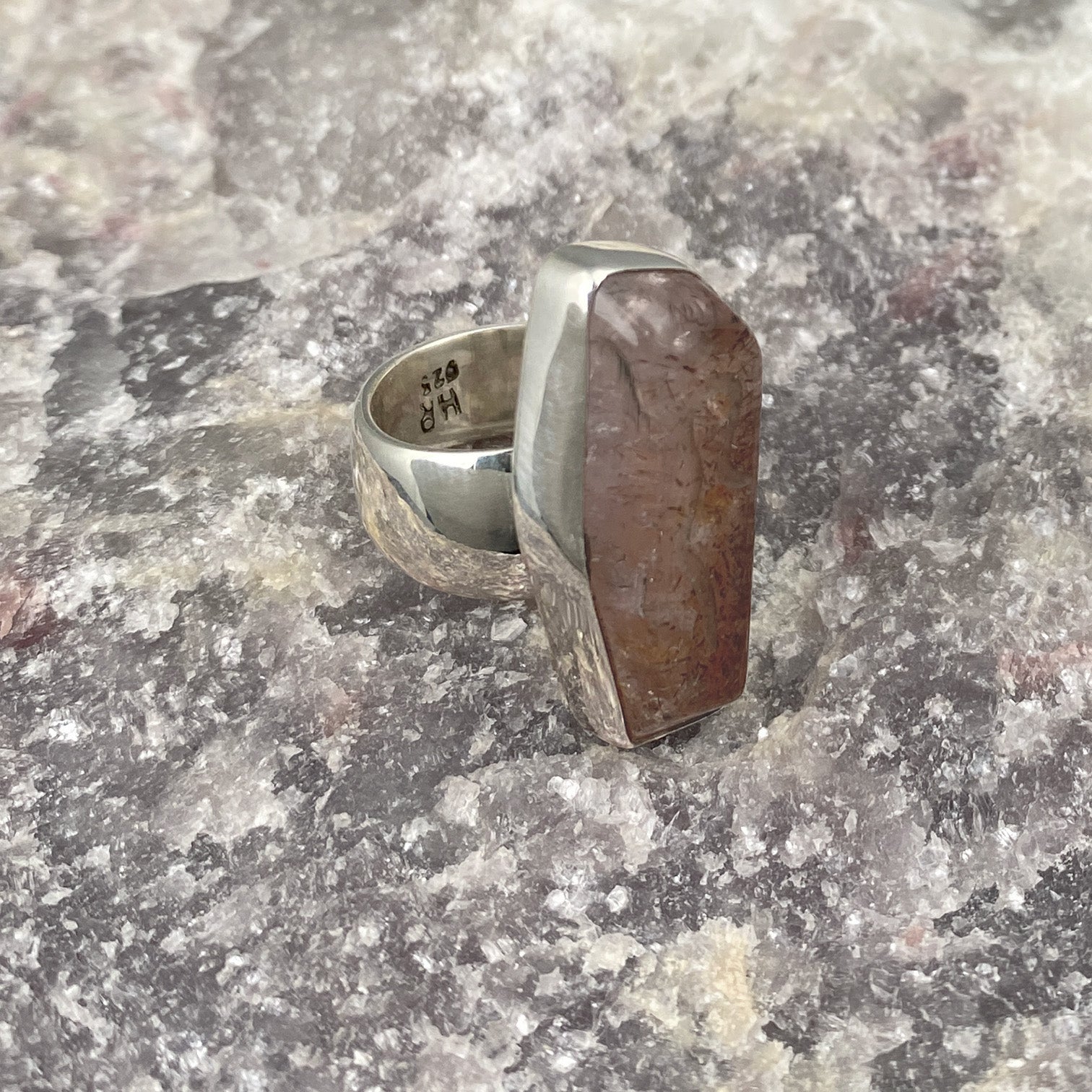 Orire Sterling Silver Ring with Divine Feminine Symbol