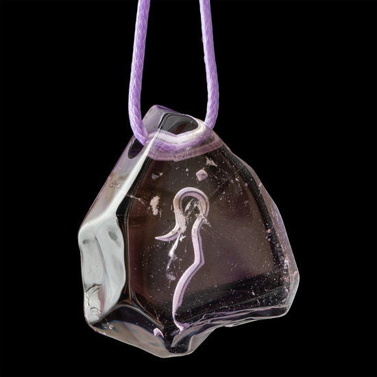 Ametrine Pendant with Divine Feminine Symbol